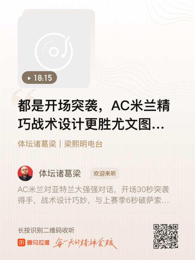 HuaTiHui-【体坛诸葛梁】开场突袭，米兰精巧战术更胜尤文一筹